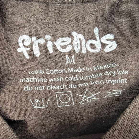 Friends Adults Medium Brown T Shirt Made One Session At A Time Short Sleeve - Picture 4 of 8